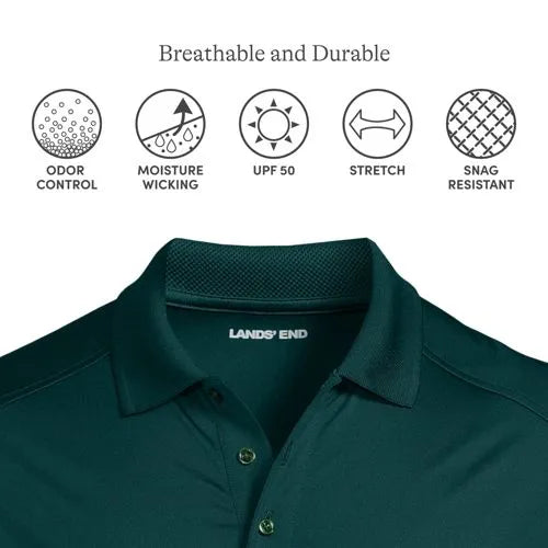 Men's Short Sleeve Rapid Dry Active Polo Shirt