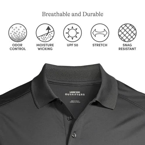 Men's Short Sleeve Rapid Dry Active Polo Shirt