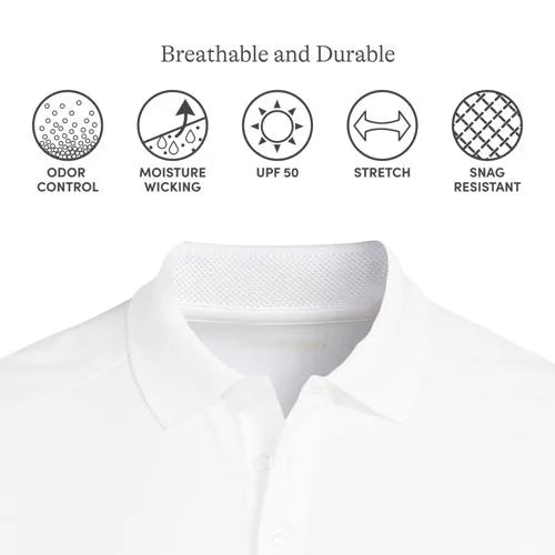Men's Short Sleeve Rapid Dry Active Polo Shirt