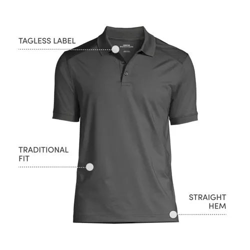 Men's Short Sleeve Rapid Dry Active Polo Shirt