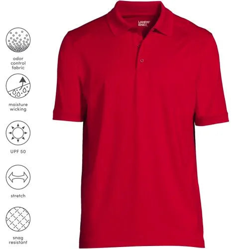 School Uniform Men's Short Sleeve Rapid Dry Active Polo Shirt