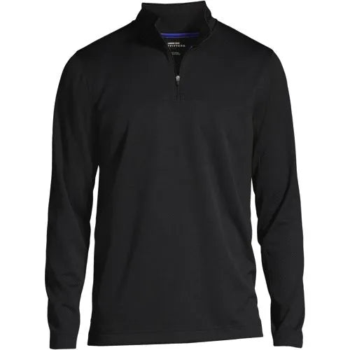 School Uniform Men's Textured Quarter Zip Pullover