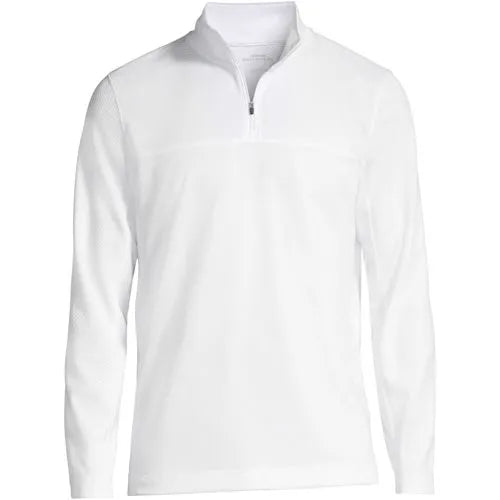 Men's Textured Quarter Zip Pullover