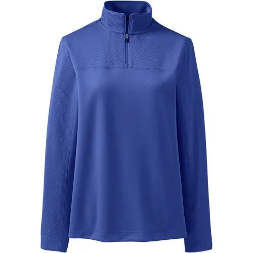 School Uniform Women's Textured Quarter Zip Pullover