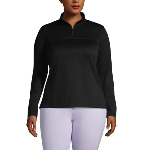 School Uniform Women's Textured Quarter Zip Pullover