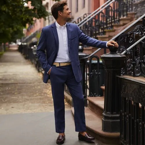 Men's Comfort Waist Year'rounder Stretch Wool Dress Pants