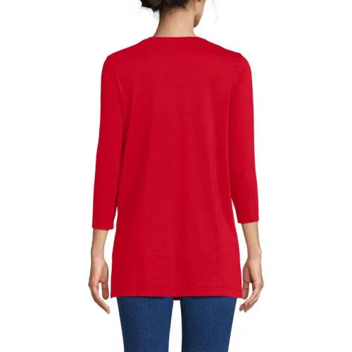 Women's 3/4 Sleeve Cotton Supima Tunic