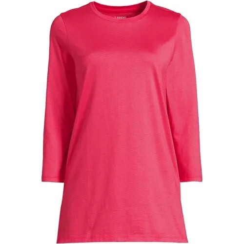 Women's 3/4 Sleeve Cotton Supima Tunic