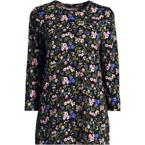 Women's 3/4 Sleeve Cotton Supima Tunic