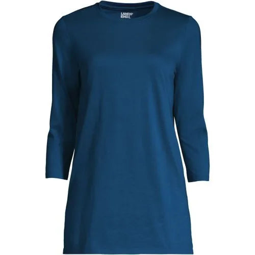 Women's 3/4 Sleeve Cotton Supima Tunic