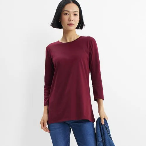Women's 3/4 Sleeve Cotton Supima Tunic