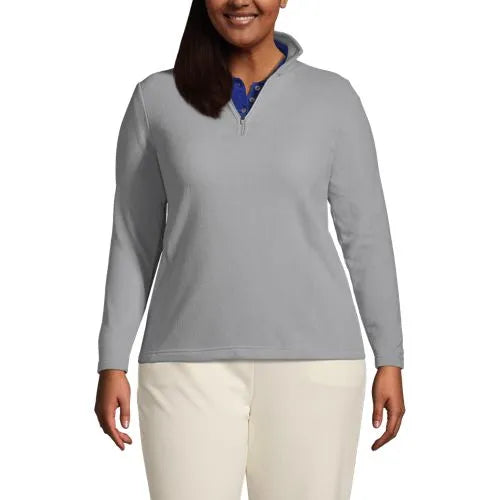 School Uniform Women's Thermacheck 100 Fleece Quarter Zip Pullover Top