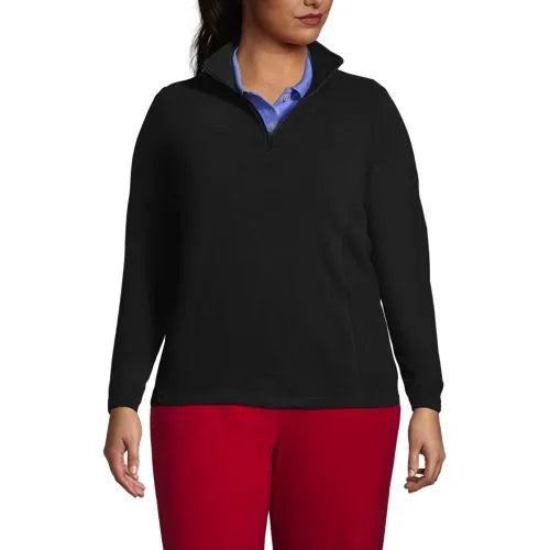 School Uniform Women's Thermacheck 100 Fleece Quarter Zip Pullover Top