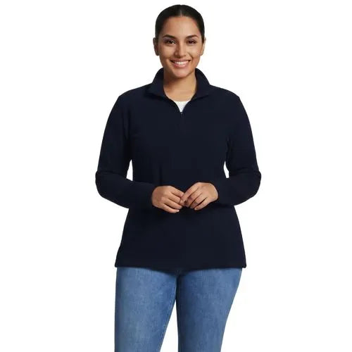 School Uniform Women's Thermacheck 100 Fleece Quarter Zip Pullover Top