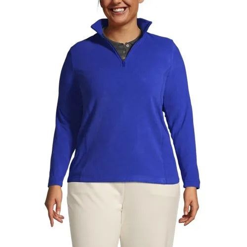 School Uniform Women's Thermacheck 100 Fleece Quarter Zip Pullover Top