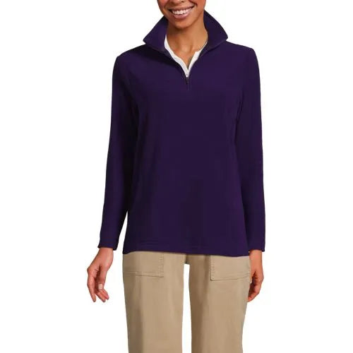 School Uniform Women's Thermacheck 100 Fleece Quarter Zip Pullover Top