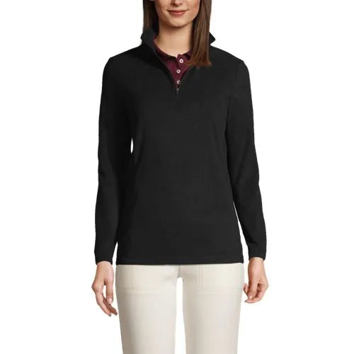 School Uniform Women's Thermacheck 100 Fleece Quarter Zip Pullover Top