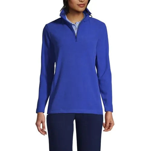 School Uniform Women's Thermacheck 100 Fleece Quarter Zip Pullover Top
