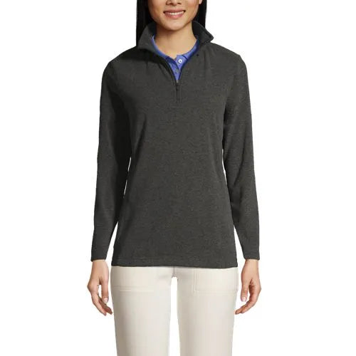 School Uniform Women's Thermacheck 100 Fleece Quarter Zip Pullover Top
