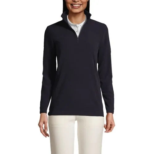 School Uniform Women's Thermacheck 100 Fleece Quarter Zip Pullover Top