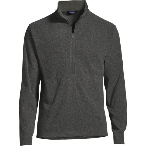 School Uniform Men's Thermacheck 100 Fleece Quarter Zip Pullover Top