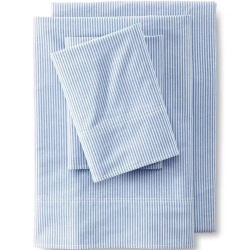 Cotton Oxford Stripe Bed Sheet Set