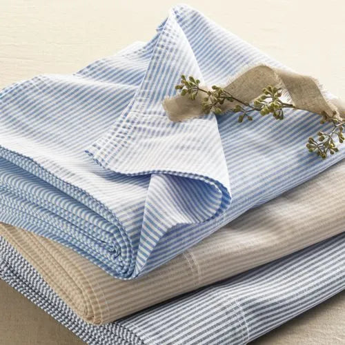 Cotton Oxford Stripe Bed Sheet Set