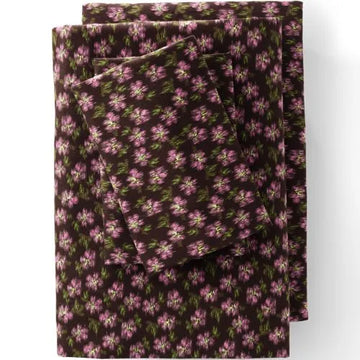 Comfy Super Soft Cotton Flannel Print Bed Sheet Set - 5oz
