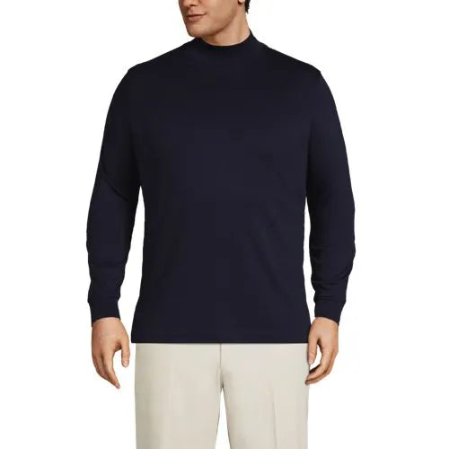 Men's Cotton Supima Mock Turtleneck