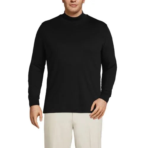 Men's Cotton Supima Mock Turtleneck