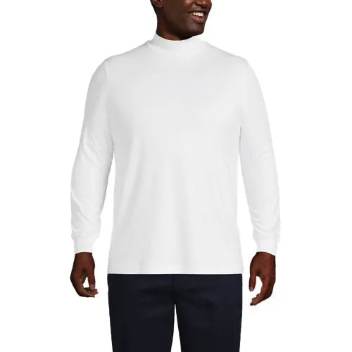 Men's Cotton Supima Mock Turtleneck