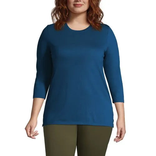 Women's 3/4 Sleeve Cotton Supima Tunic