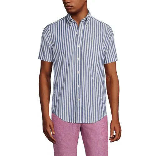 Men's Short Sleeve Essential Lightweight Poplin