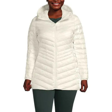 Plus Size Wanderweight Packable Down Long Jacket