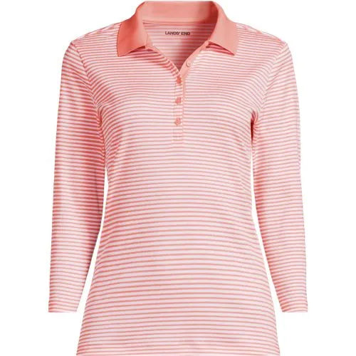Women's 3/4 Sleeve Supima Cotton Polo Shirt