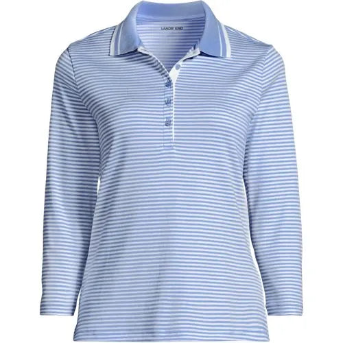 Women's 3/4 Sleeve Supima Cotton Polo Shirt