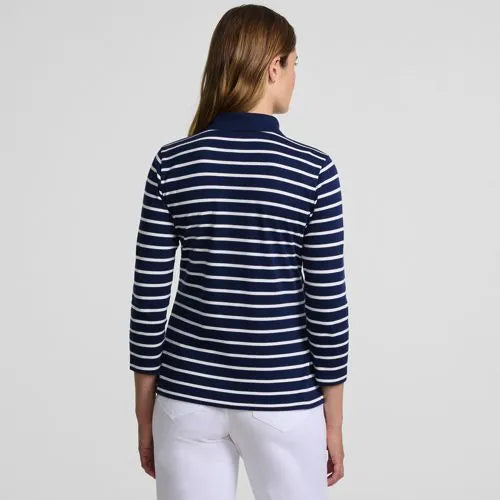 Women's 3/4 Sleeve Supima Cotton Polo Shirt