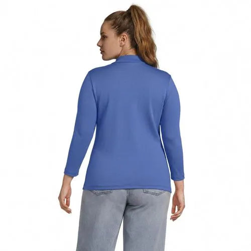Women's 3/4 Sleeve Supima Cotton Polo Shirt