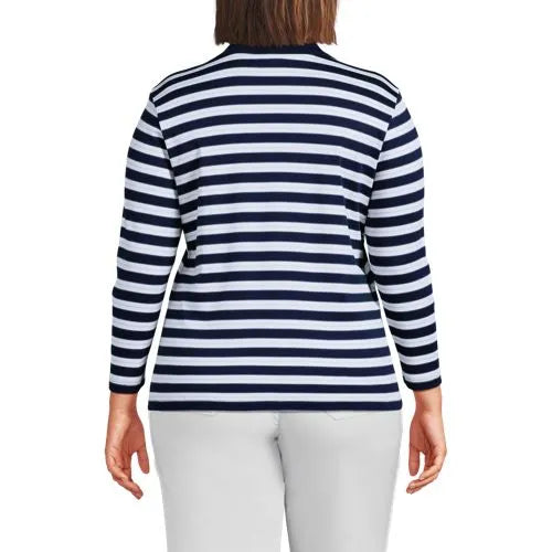 Women's 3/4 Sleeve Supima Cotton Polo Shirt