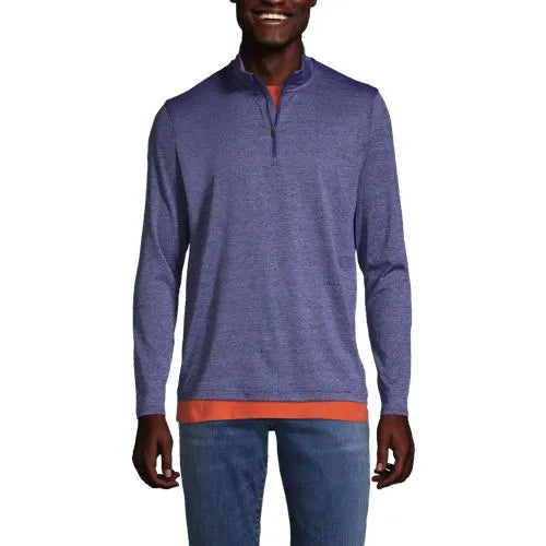 Unisex Rapid Dry Space Dye Quarter Zip Pullover Shirt