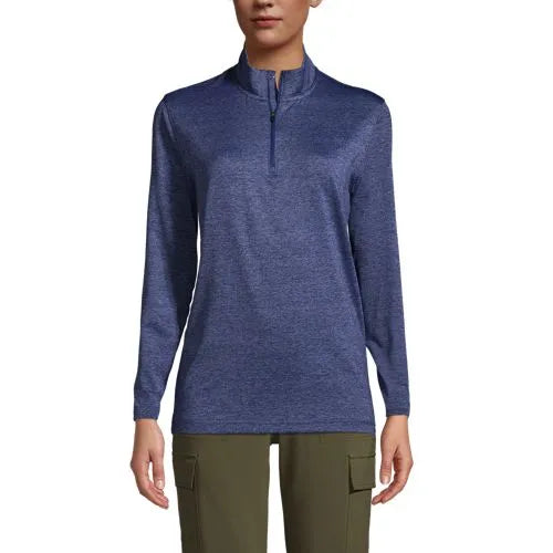 Unisex Rapid Dry Space Dye Quarter Zip Pullover Shirt