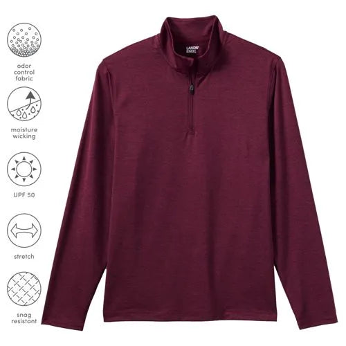 Unisex Rapid Dry Space Dye Quarter Zip Pullover Shirt
