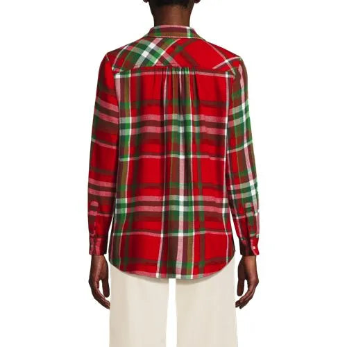 Flannel Boyfriend Long Sleeve Shirt