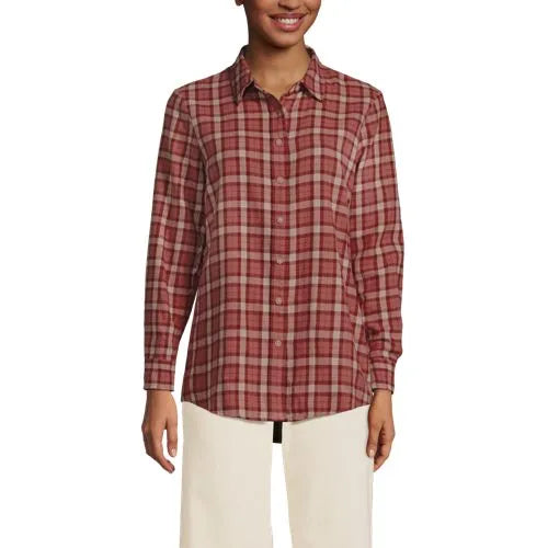 Flannel Boyfriend Long Sleeve Shirt
