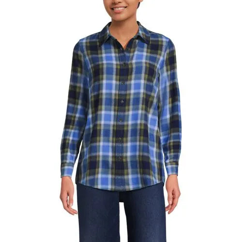 Flannel Boyfriend Long Sleeve Shirt