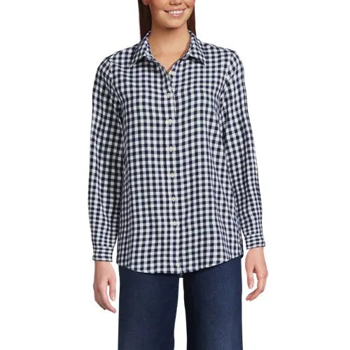 Flannel Boyfriend Long Sleeve Shirt