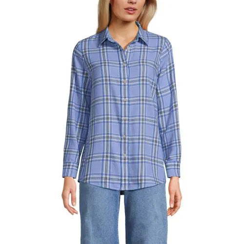 Flannel Boyfriend Long Sleeve Shirt