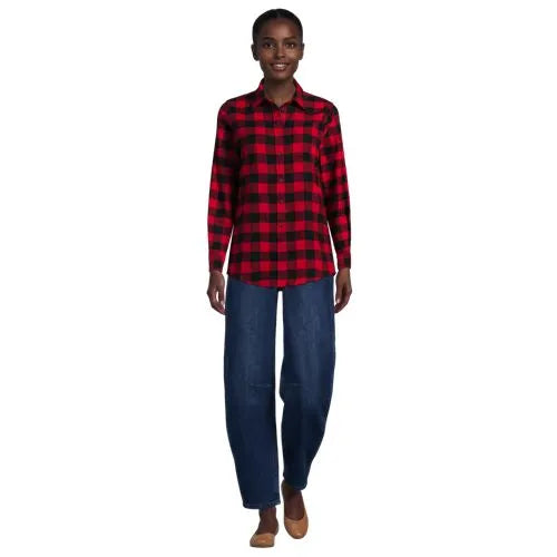 Flannel Boyfriend Long Sleeve Shirt