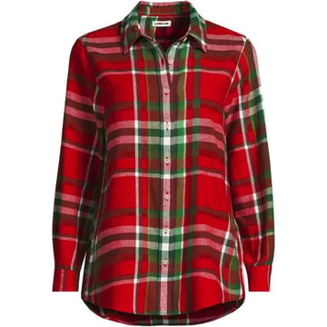 Flannel Boyfriend Long Sleeve Shirt