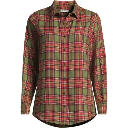 Flannel Boyfriend Long Sleeve Shirt